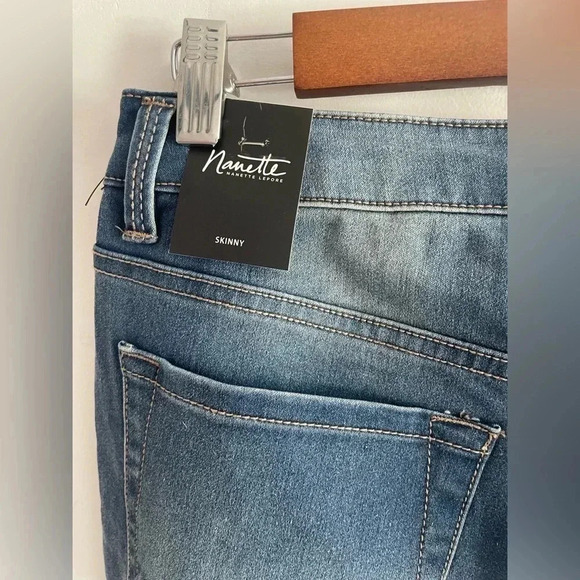 Nanette Lepore Tyler Skinny Denim Blue Jeans Size 10 NWT 0220 - Picture 7 of 14